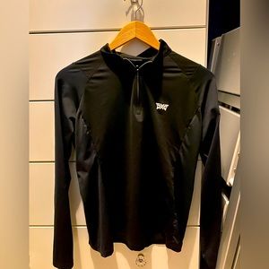 PXG 1/4 zip pullover, black. Women’s medium